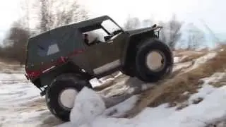 #UAZbuka. All-terrain vehicle amphibian of Vektor4x4 Test drive. Вездеход амфибия Вектор4х4