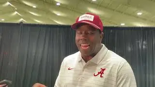 Alabama WRs Coach JaMarcus Shephard: Media Day