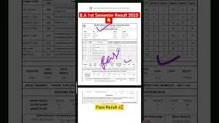 B.A 1st Semester Result 2025 Declared | B.A 1st Year 1st Semester Result 2025| #RRBMUBA1STRESULT2025
