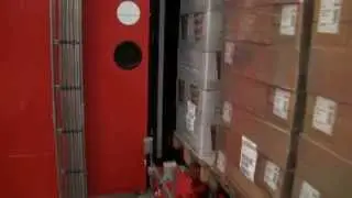 A-Service - Automatic truck loading unloading chain system in coldstore