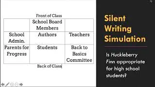 3-2-1 Video - Todd Finley Silent Writing Simulation