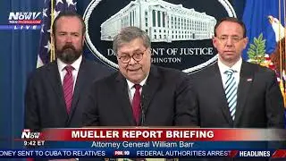 FULL: Mueller Report Released Attorney General William Barr News Conference