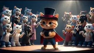 Kitten Talent Show 🐱✨ | Cute kitten Performance 💖🐾 #magic #talent #catvideo 