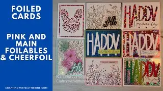 Foiled Cards with your Laminator || Pink and Main Foilables and CheerFoil How to Video