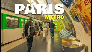 PARIS 🇫🇷 Taking the Metro in Paris | Walking Tour 4K 2025