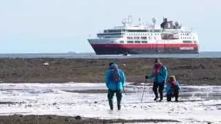 Hurtigruten Fram expedition in Myggbukta, Norway