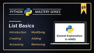 Python Lists in Hindi | Creating, Accessing, Modifying, Adding & Removing in list | Python Tutorial