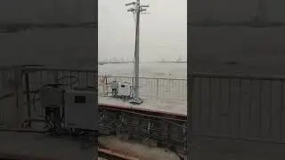 Delhi Metro Over Flooded Yamuna Ji River Bridge #delhi #flood #metro #trains #shorts #youtubeshorts