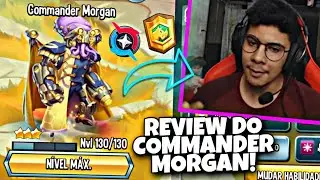 ELE TEM MUITO DANO, MAS... REVIEW DO COMMANDER MORGAN N&Iacute;VEL 130 E TESTE EM BATALHAS! Monster Legends
