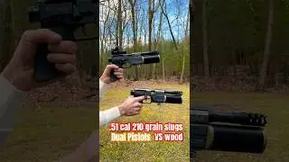 .50 cal BINTAC m50 pistols VS wood
