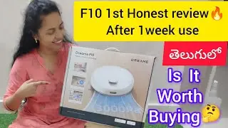 Dreame F10 1week Experience 💥 1st తెలుగు Honest Review🤩 l Hair test + Mop✨ + Suction Power 💪