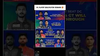 IPL Playoff Qualification Scenario 🥵 #ipl #iplplayoff