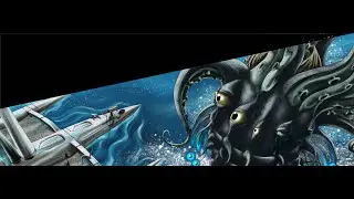 Fantasy Comic Art Timelapse &ndash; Elf & Siren vs Leviathan | Tales of Nandoras | 