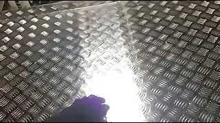 Access hatch door made of stainless checkered steel &ndash; Custom floor trapdoor for cellar and basement