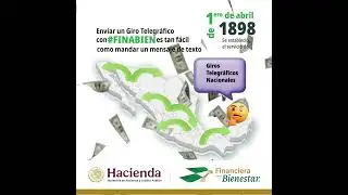 Tu dinero seguro y r&aacute;pido con Giros Telegr&aacute;ficos de #FINABIEN