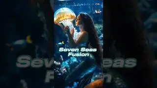 The Seven Seas Fusion.    #ai #water #animals #women #beautiful #animation #reels