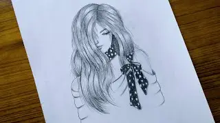 Draw a Girl with Open Hair💕!! 
