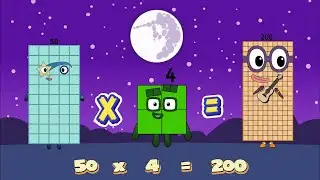 NUMBERBLOCKS 50 TIMES TABLE | LEARN TO COUNT BIG NUMBERS MULTIPLICATION |  @ColorArt_id