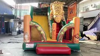 Latest 2023 big animal Inflatable cartoon dry slide