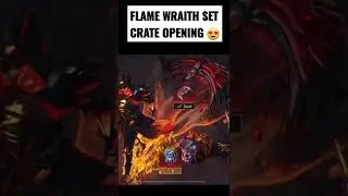 Flame Wraith set Crate Opening 😍 #bgmi #shorts