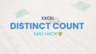 Calculate a Distinct Count in Pivot Table
