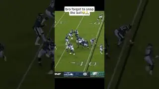 he forgot to snap the ball😭