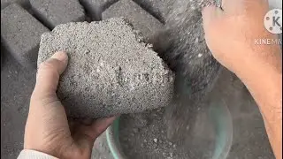 Dusty 🌪️🌪️charcoal stones dry water crumbling #satisfying #asmr