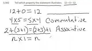 3.3A2  Zero Property of Addition