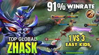 Instant deletion !! Zhask best build & gameplay 2021 ~ Zhask mobile legends bang bang
