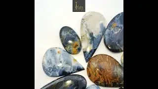 Natural Pietersite Cabochon Gemstone lot, Blue/Brown Pietersite Loose gemstone lot.