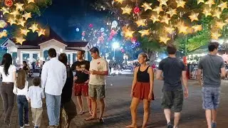 Walking Tour In Quezon Park Dumaguete City | Christmas In Quezon Park Dumaguete Philippines