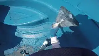 Swimming pool plastering (hydrazzo)