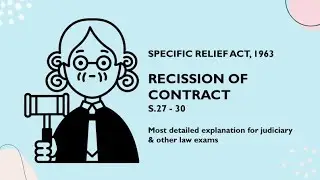 Recission of Contract with examples and case laws | | Section 27 of Specific Relief Act,1963 ||