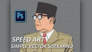 Adobe Photoshop | Simple Vector Soekarno