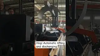 Hogi Automatic hydraulic 4 roll plate bending machine #platebendingroll #4rollerrollingmachine