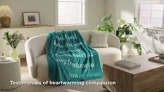 Bedsure Compassion Sherpa Fleece Blanket | Get Well Blanket