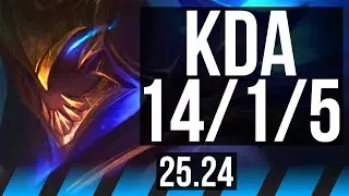 ZED vs YONE (MID) | 14/1/5 | KR Master | 25.24