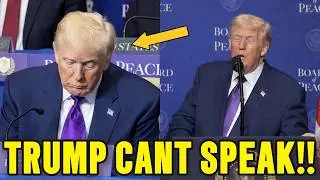 Trump&rsquo;s DISASTER Speech Ends With Him Falling Asleep!