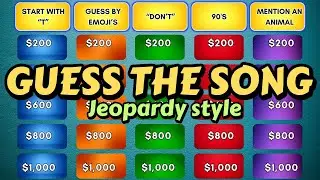 Jeopardy Music Quiz &ndash; 5 Fun Categories! 🎸 Can You Get a Perfect Score?