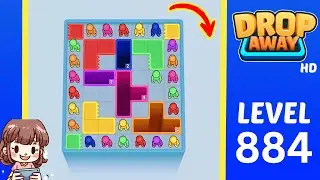Drop Away Level 884 Solution Walkthrough