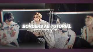 square rotating borders + flash || after effects