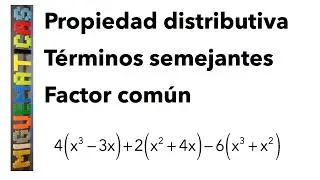 Propiedad Distributiva, Términos Semejantes y Factor Común