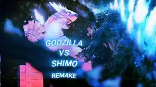 Godzilla vs shimo remake | stop motion battle animation