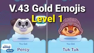 Disney Emoji Blitz Ver. 43 Gold Emojis - Level 1 (Beta Update)
