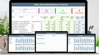 Public Transit KPI Dashboard in Power BI