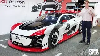 Audi e-tron Vision Gran Turismo - FIRST EVER REAL CAR DRIVE!