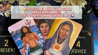 😳 TE RELEVO EL DIA LA HORA, LA  SEMANA Y  EL  MES 😮 QUE TU PERSONA VUELVE CONTIGO👀🤭👫LECTURA TAROT
