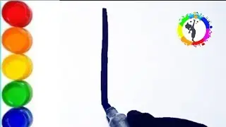how to draw a candle 🕯️ from number 1||candle painting drawing||@Kidsdrawing.1