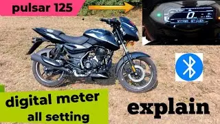 2025 Bajaj Pulsar 125 Split Seat Carbon Fibre Edition Digital Meter All Setting Explain everything !