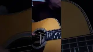 Mitch Malloy playing his @hsienmoguitars D45 into his Iphone. @RedBearTrading @daddarioandco